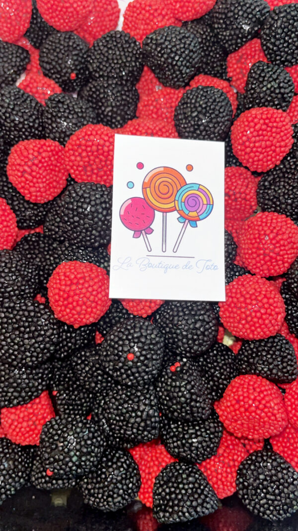 MÛRES ET FRAMBOISES PERLEES x100G